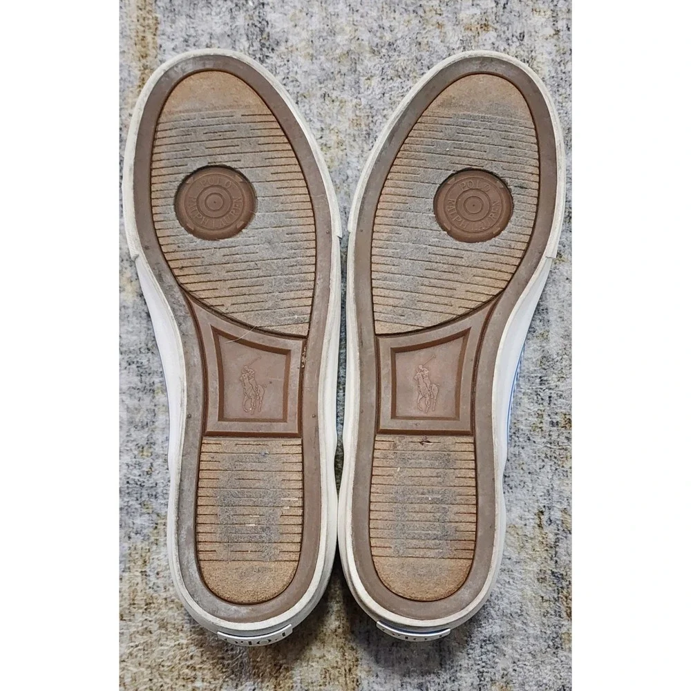 Polo Ralph Lauren Men's Mytton Blue Canvas Lobster Slip-on Sneaker Size 9.5D
